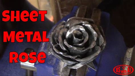 how to make a sheet metal rose|roses welding beginner.